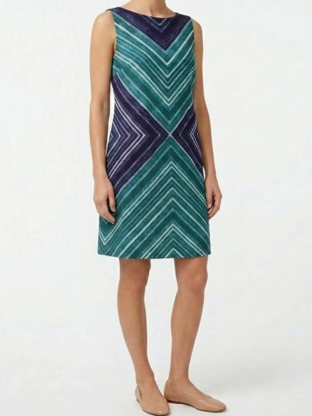 Smart Set Graphic Print Sleeveless Shift Dress- Sz. XS